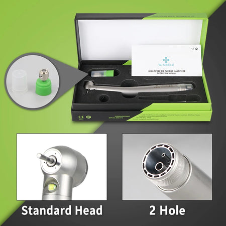 WJ Medical Dental High Speed LED Handpiece &ndash; Push Button 2H-S-SET