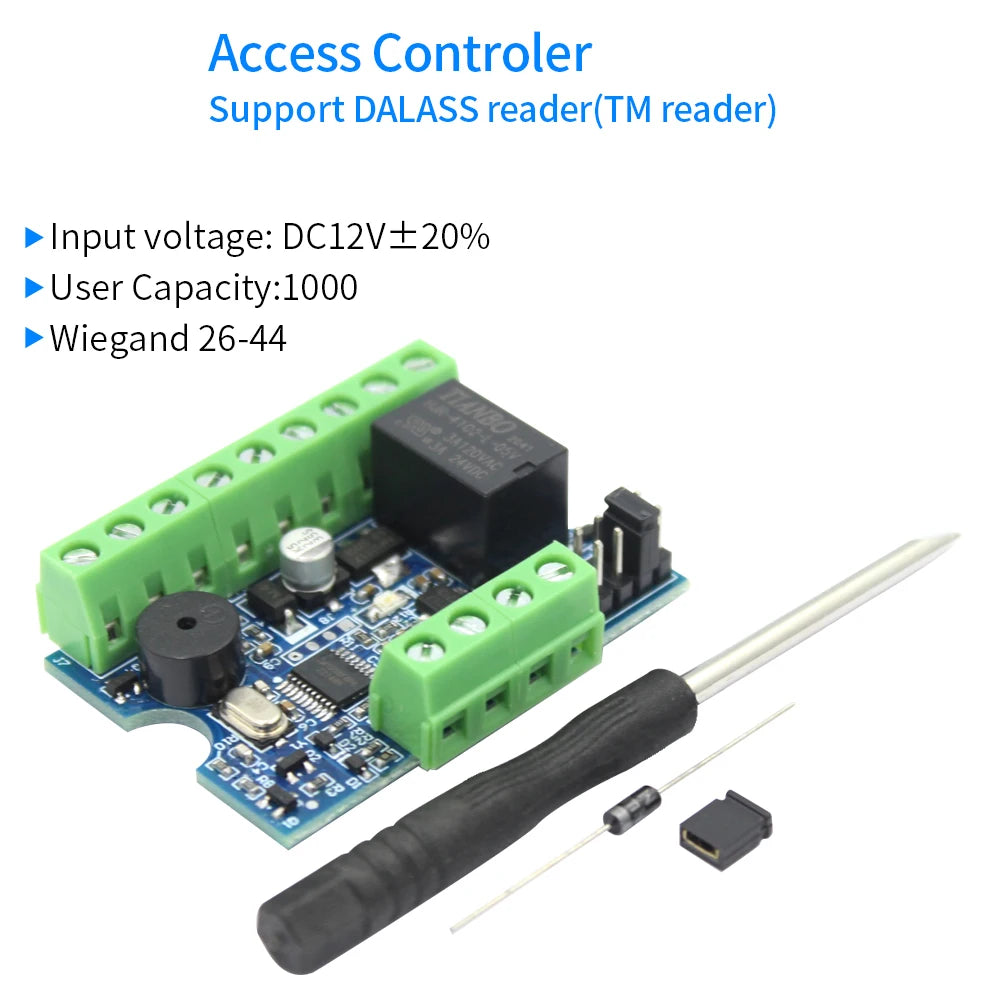 12V Access control Mini Relay Module Controller Board Kit TM Wiegand ...