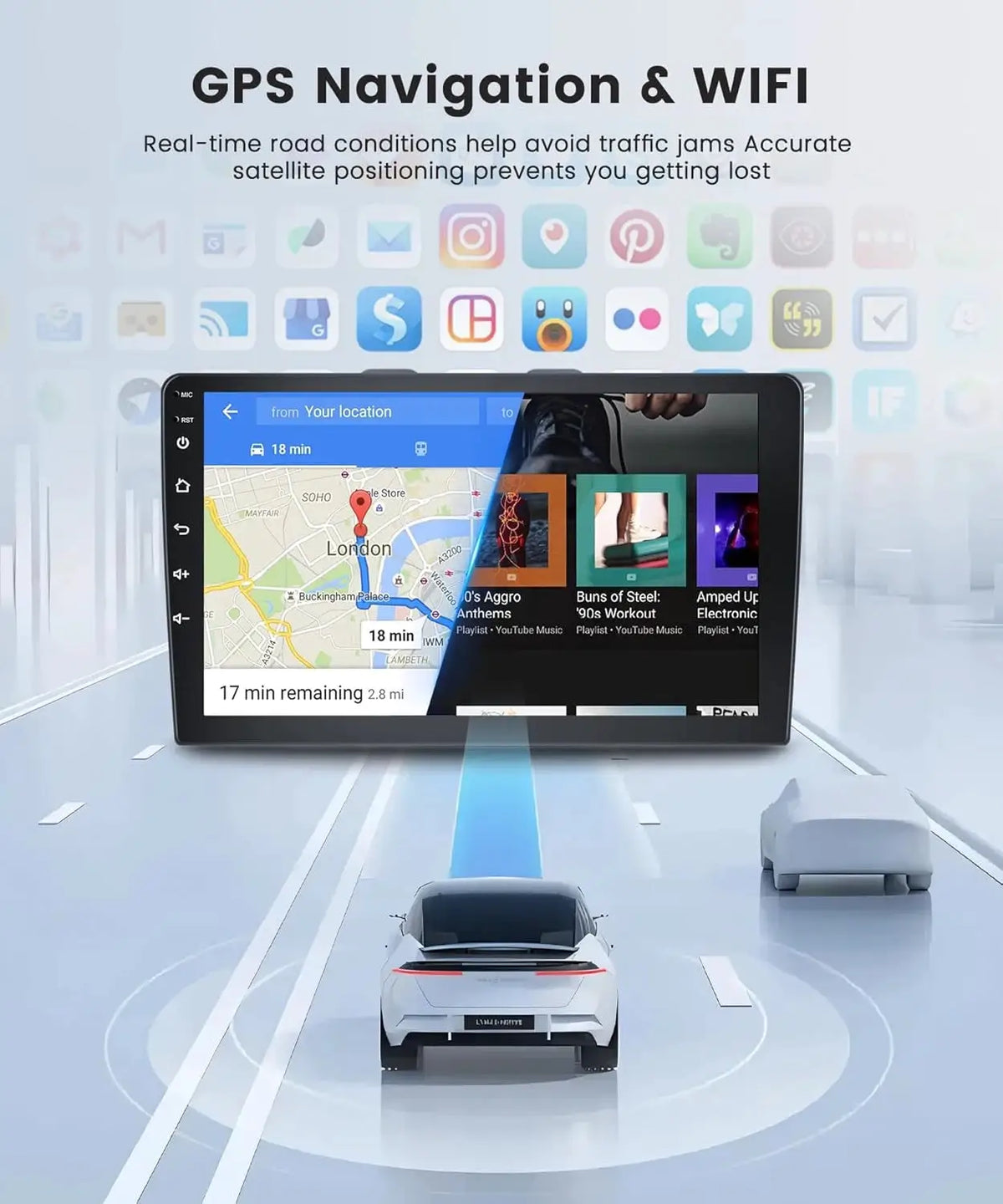 2 Din Android Car Stereo With Carplay GPS For Volkswagen Golf by InterCyprus Trading Ltd