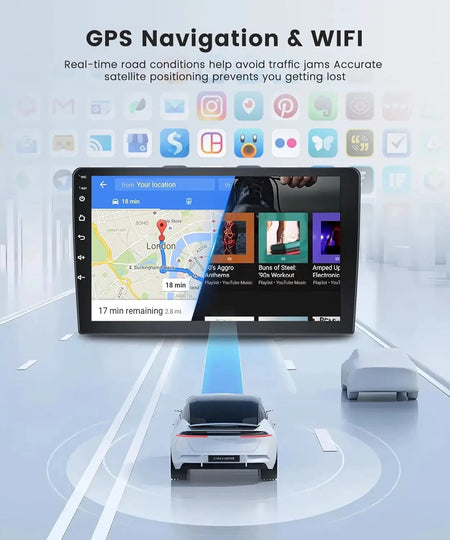 2 Din Android Car Stereo With Carplay GPS For Volkswagen Golf by InterCyprus Trading Ltd