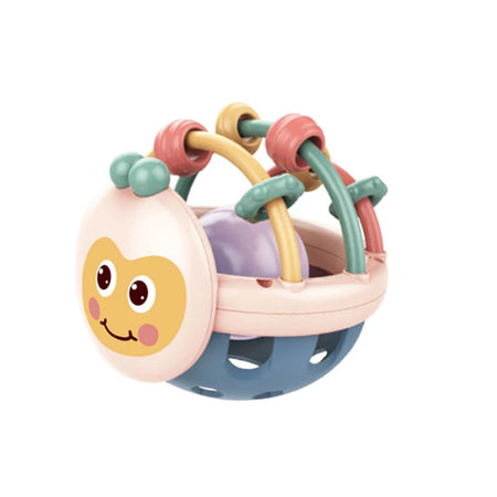 Bright Silicone Sensory Rattle Ball for Baby Development 0-12 Months