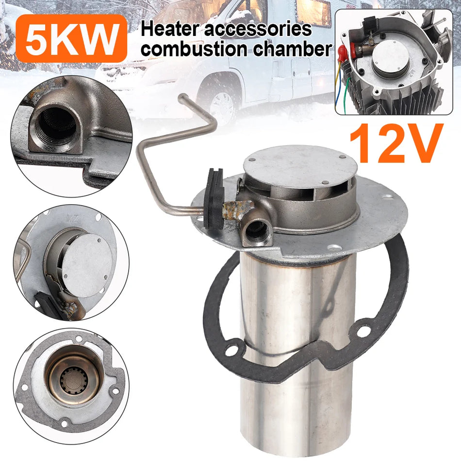 Kit de Aquecedor de Estacionamento 5KW 12V com Câmara de Combustão e Junta