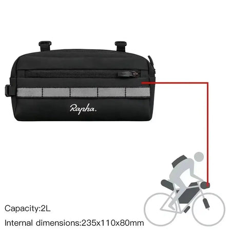 Seat Packs Saddle Bag &ndash; Waterproof Durable Nylon with YKK Zipper 05 Black