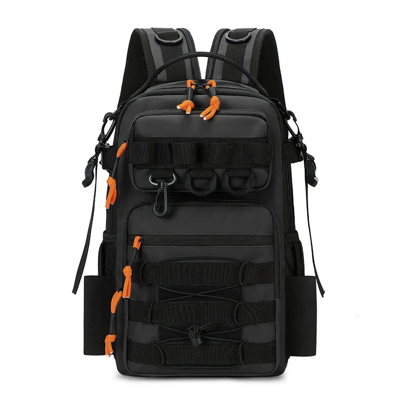 Lura Climbing Bag &ndash; Molle System for Tackle and Rod Holder Black