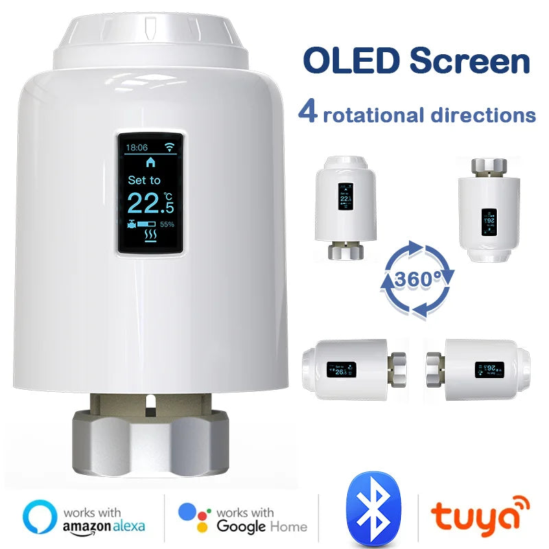 TRV Tuya Radiator Actuator Valve &ndash; Bluetooth Thermostat TRV602B