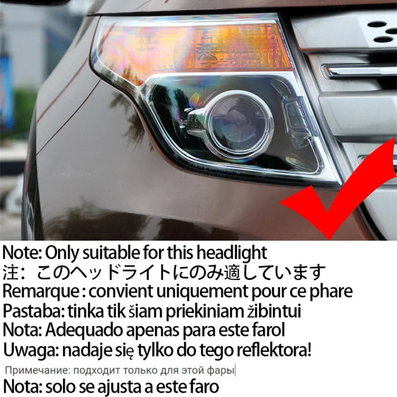 LED Angel Eye Ring Kit 6000K Wit ABS Voor Ford Explorer