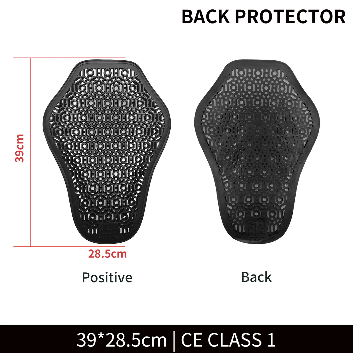 WOSAWE CE Motorcycle Back Protector &ndash; High Elasticity Back pads