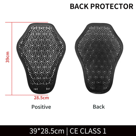 WOSAWE CE Motorcycle Back Protector &ndash; High Elasticity Back pads
