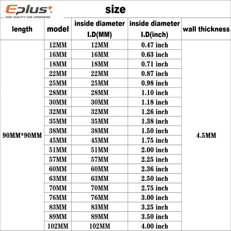 Eplus Tubulatură Universală din Silicon cu Conector de 90 de Grade pentru Intercooler Auto Albastru
