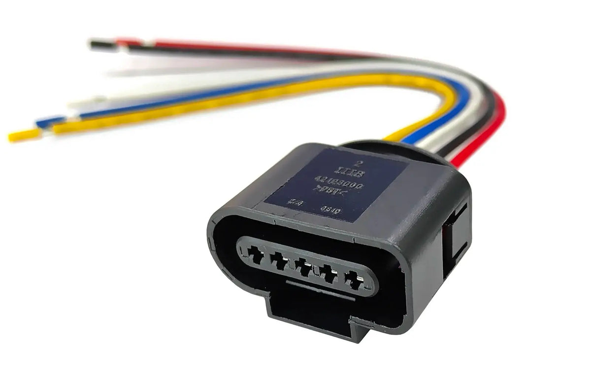 2x 5PIN For VW Eos Golf Jetta Passat Scirocco MAF Mass Air Flow Meter Sensor Connector Plug Harness Prewired 1J0973705 8K0973705 by InterCyprus Trading Ltd