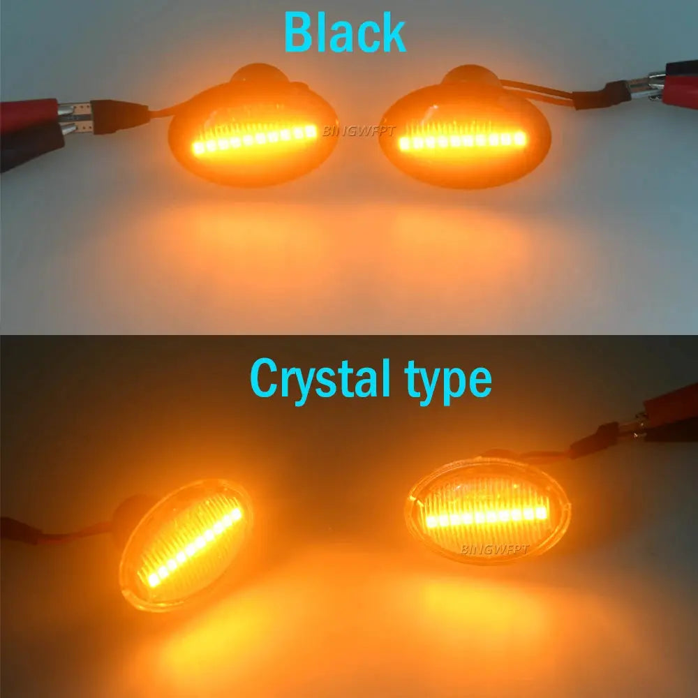 2PCS Side Marker Light Flashing For Abarth 500 595 695 LED Dynamic Turn Signal For FIAT 500 500C 500L by InterCyprus Trading Ltd
