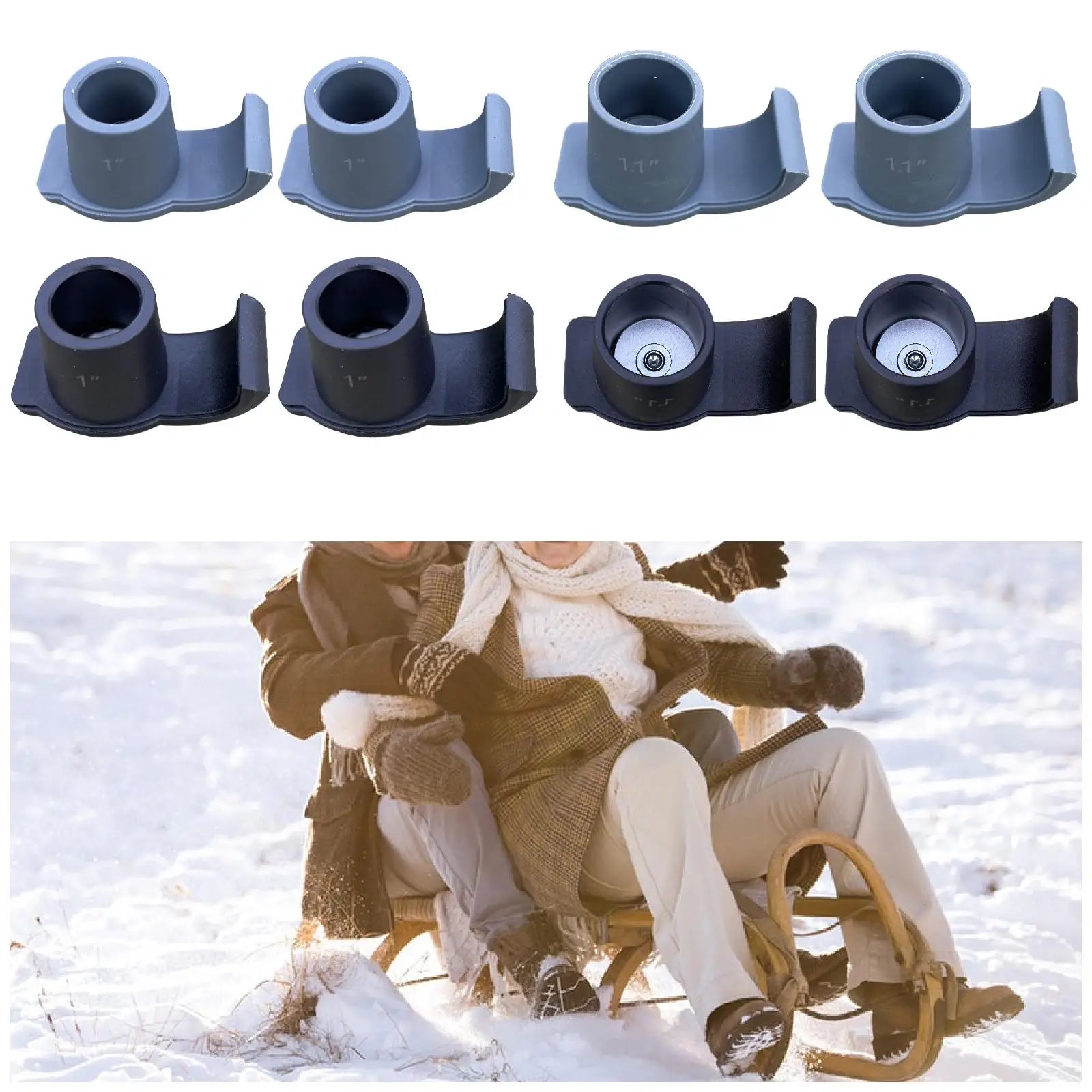 Walker Ski Glides &ndash; Universal Mobility Aid Replacement Sliders