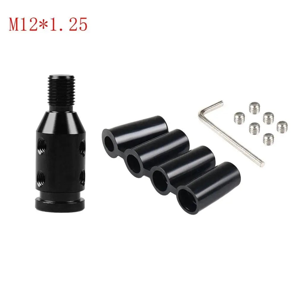 Car Shift Knob Adapter Universal Aluminum Alloy Gear Shift Knob Adapter for Non-Threaded Manual Shifters M12x1.25 M10x1.5 by InterCyprus Trading Ltd