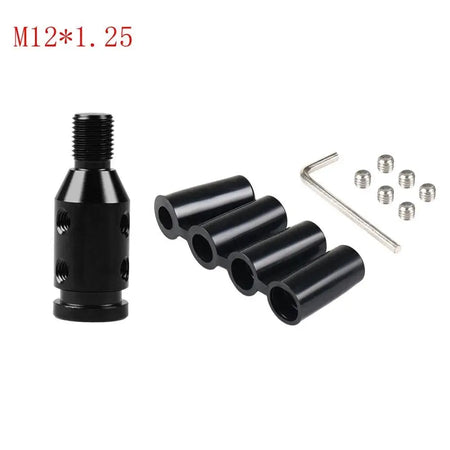 Car Shift Knob Adapter Universal Aluminum Alloy Gear Shift Knob Adapter for Non-Threaded Manual Shifters M12x1.25 M10x1.5 by InterCyprus Trading Ltd
