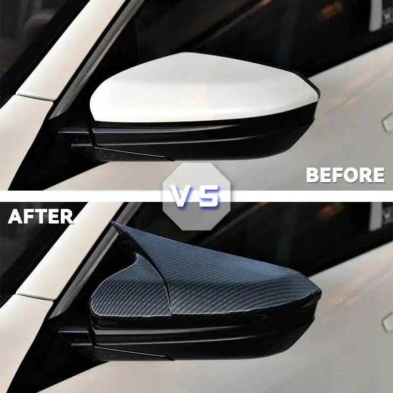 Honda Civic Exterior Mirror Cap Set Carbon Fiber Style Black