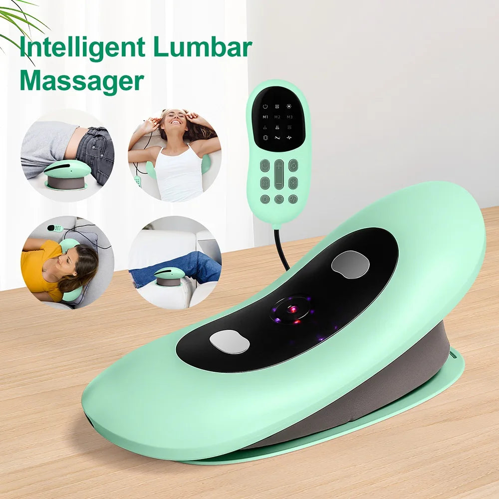 Electric Lumbar Traction Massager &ndash; Adjustable Vibration for Ultimate Back Support