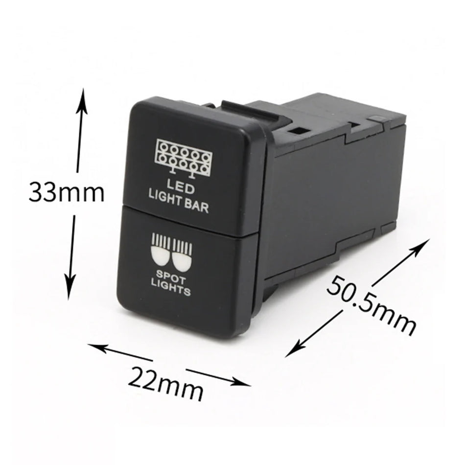 Stikalo za meglenke Toyota Tacoma Dvojni pritisk LED gumb s kablom