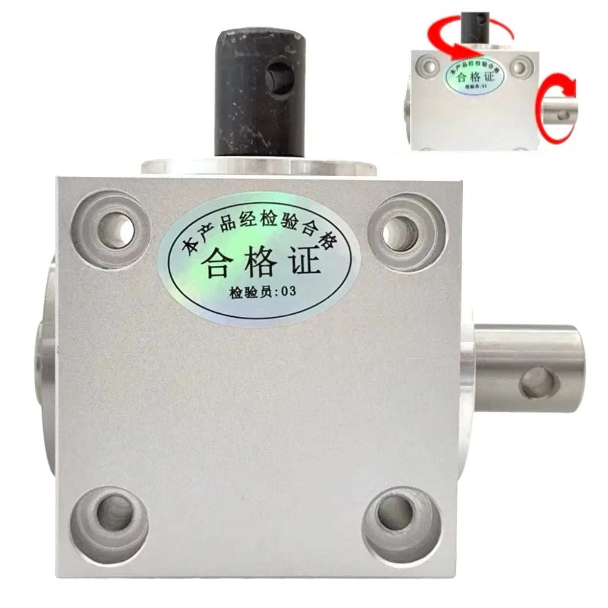 1520W-LZXQ-15 - Compact 1.5M Shaft Right Angle Gearbox 20T 2 Shaft / 15mm shaft diameter