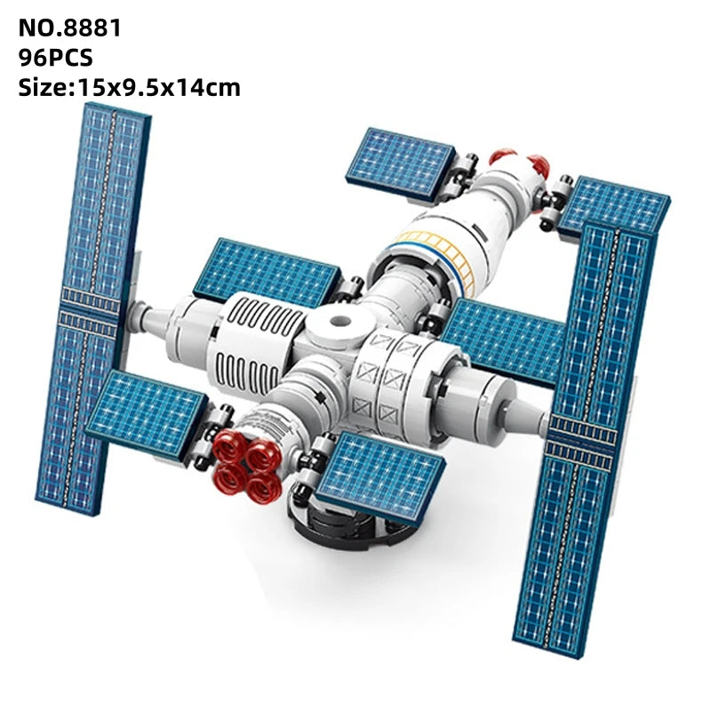 HOVFELER City Shuttle Satellite Rocket Building Blocks Set with Astronaut Figure 96Pcs NO BOX 8881 / CHINA