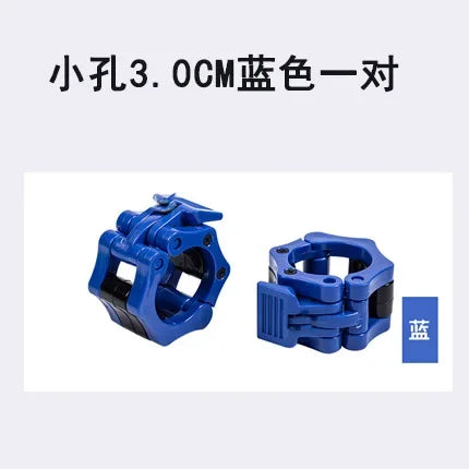 Premium Barbell Collar Locks - Secure &amp; Durable Weight Lifting Clips Blue-30mm 1Pair