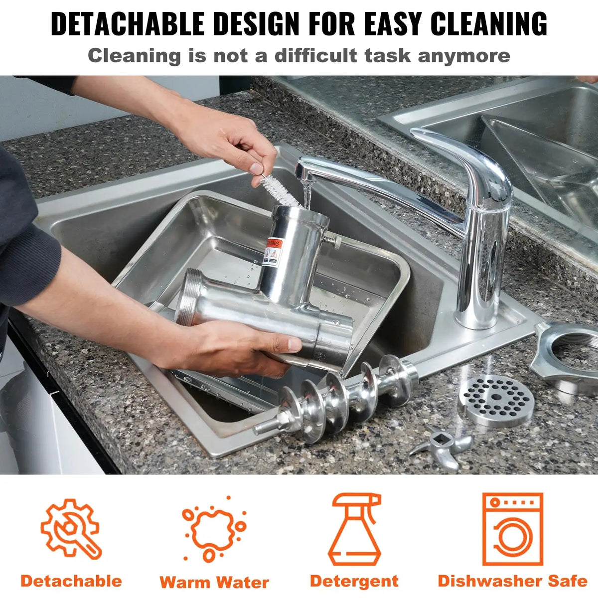 Industrial Meat Grinder 650W Sausage Maker