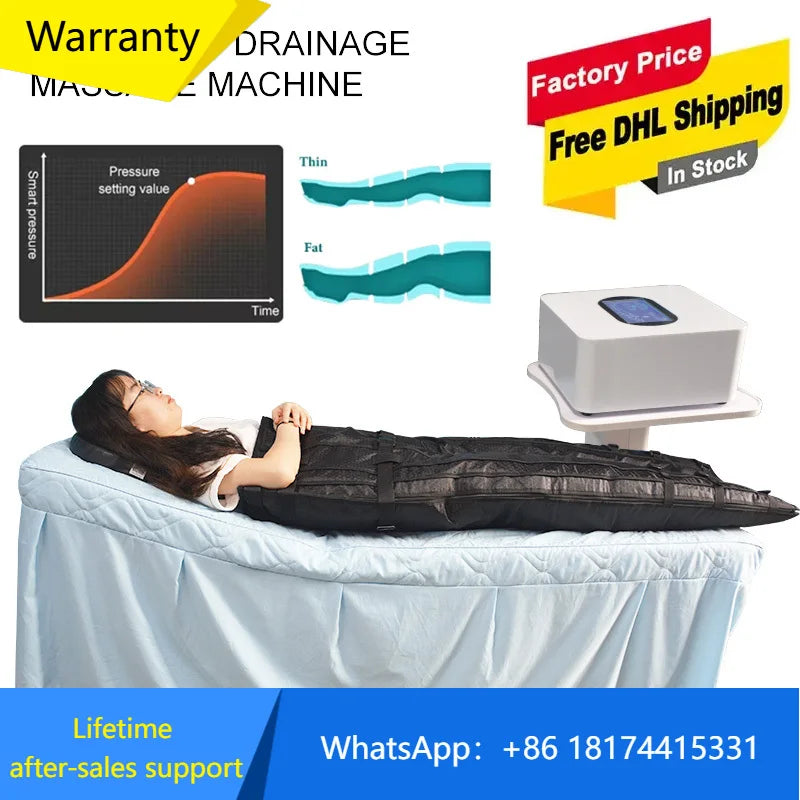 Spa Lymfatisk Dränering Lufttryck Pressoterapi Maskin