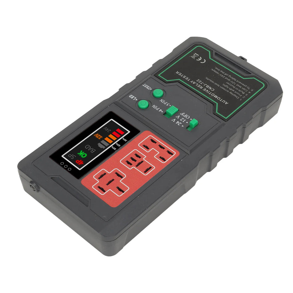 Tester de relee auto, adaptor de conversie pentru mașini sau motociclete de 12V și 24V