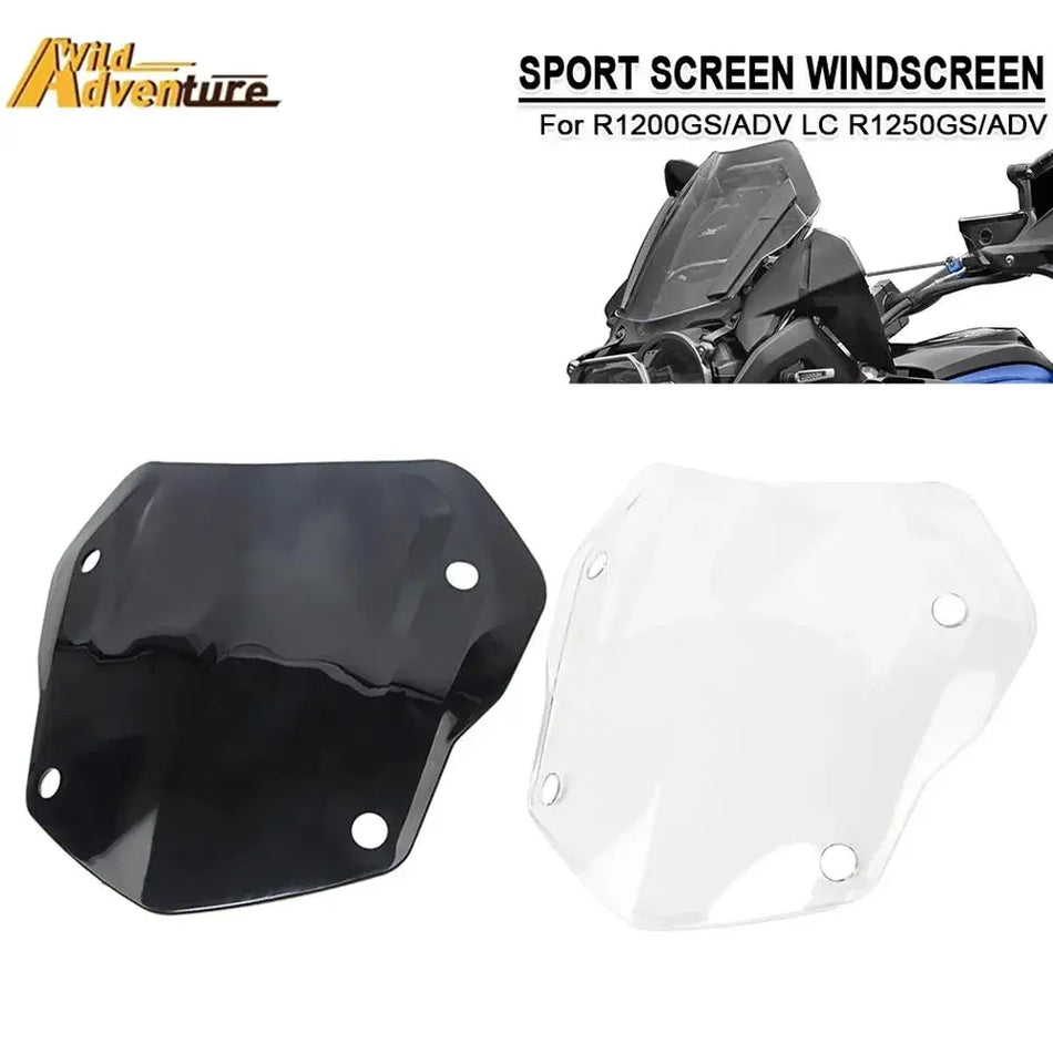 Motorcycle Sport Screen Windscreen Windshield Deflector For BMW R1250GS Adventure R1200GS R 1200 GS ADV GS1200 LC 2013-2022 2023 by InterCyprus Trading Ltd
