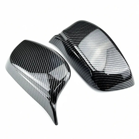 Carbon Fiber Side Mirror Covers For BMW E60 E61 E63 E64 5 Series 2003-2008 by InterCyprus Trading Ltd