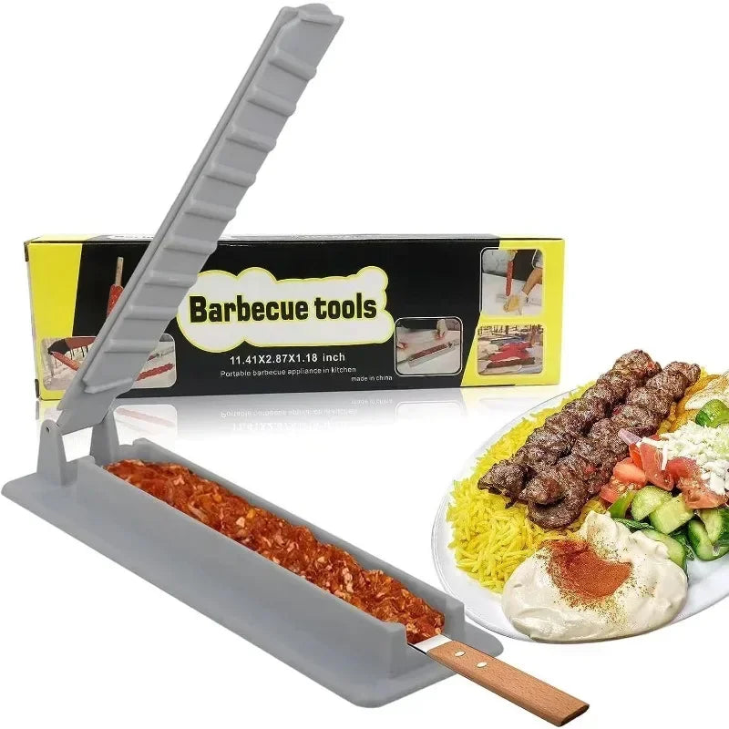 Kebab Maker Mould - Effortless Plastic Skewer Tool for Perfect BBQ Kebabs