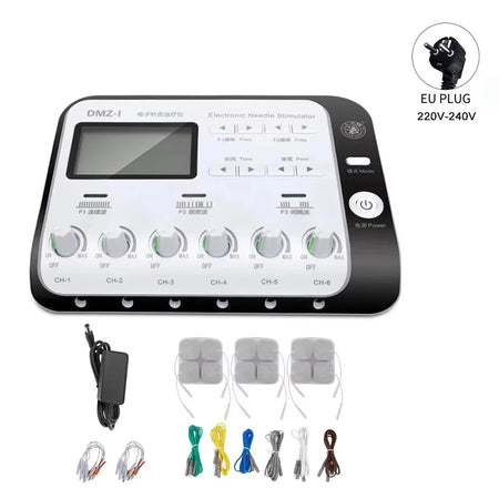 TENS Acupuncture And Moxibustion Massager &ndash; Six Way Output 220v EU Plug