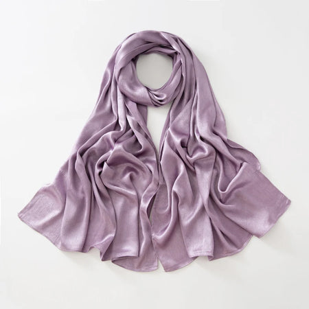 Women Plain Silk Satin Hijab Scarf &ndash; Effortless Elegance and Comfort