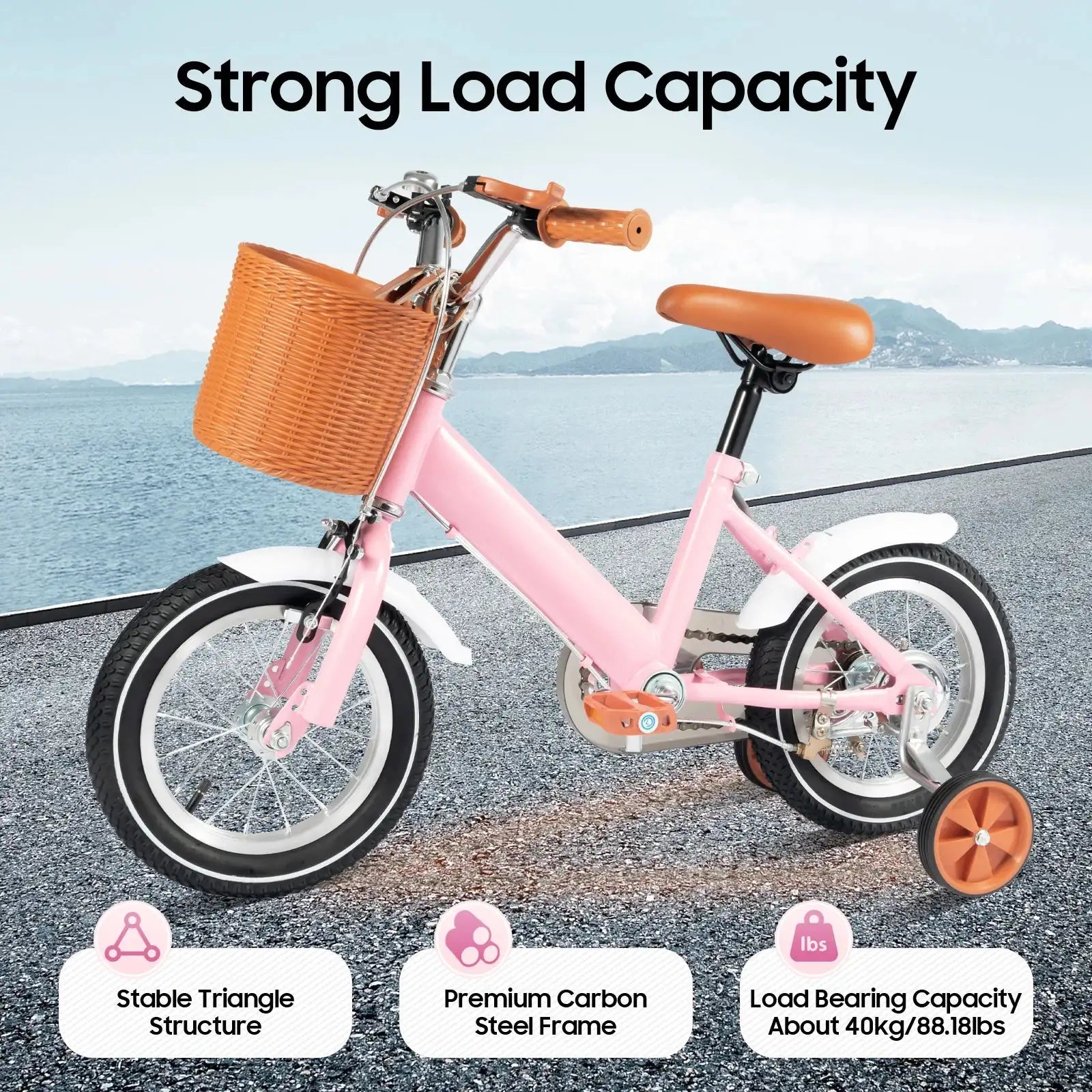 12 Inch Kids Balance Learning Bicycle - Height Adjustable