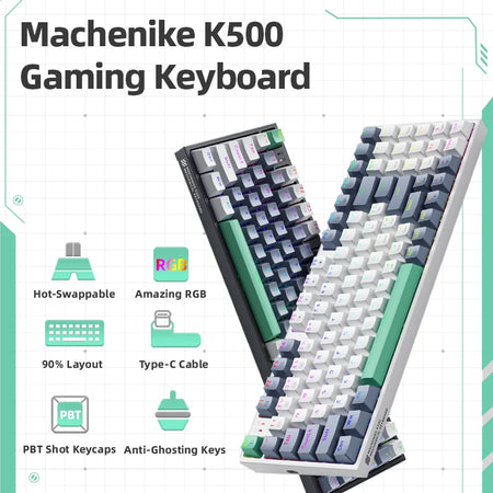 Machenike K500 Mechanical Keyboard &ndash; Mac Windows Compatible