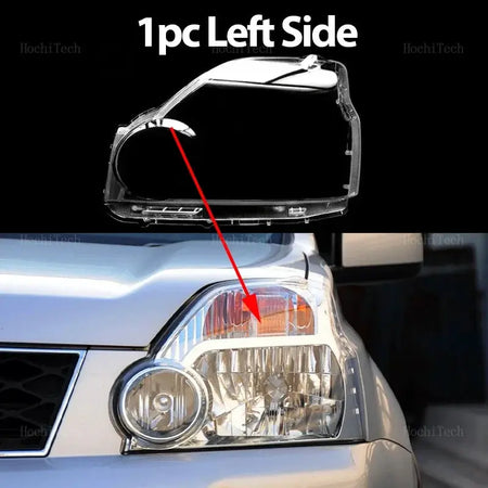 Headlight Cover Transparent Mask Lens Lampshade Headlamp Shell Polycarbonate For Nissan X-Trail T31 Pre-facelift 2007-2011 by InterCyprus Trading Ltd