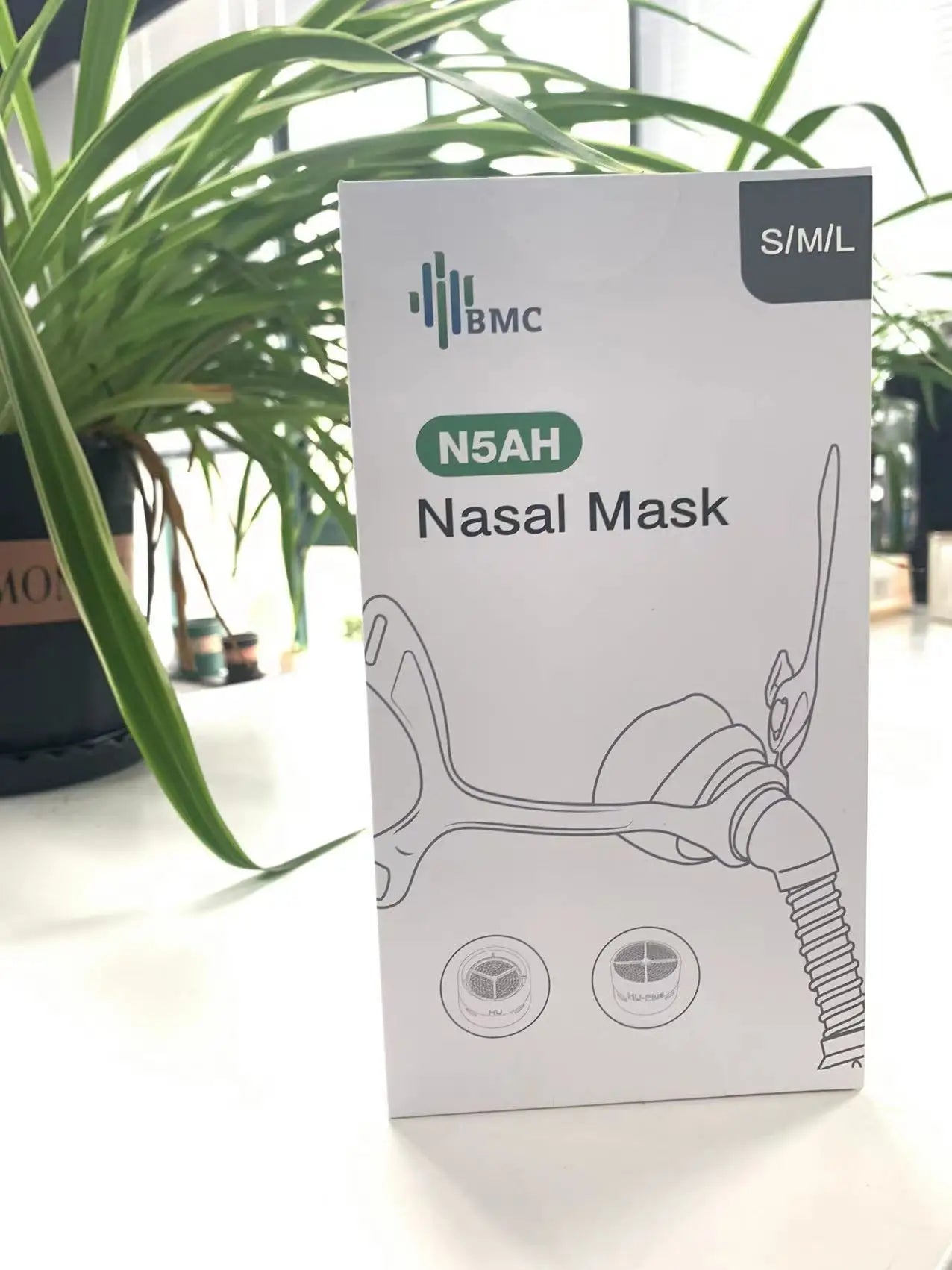 BMC N5AH Waterless Humidification Nasal Mask &ndash; S M L Size 3 Size in 1
