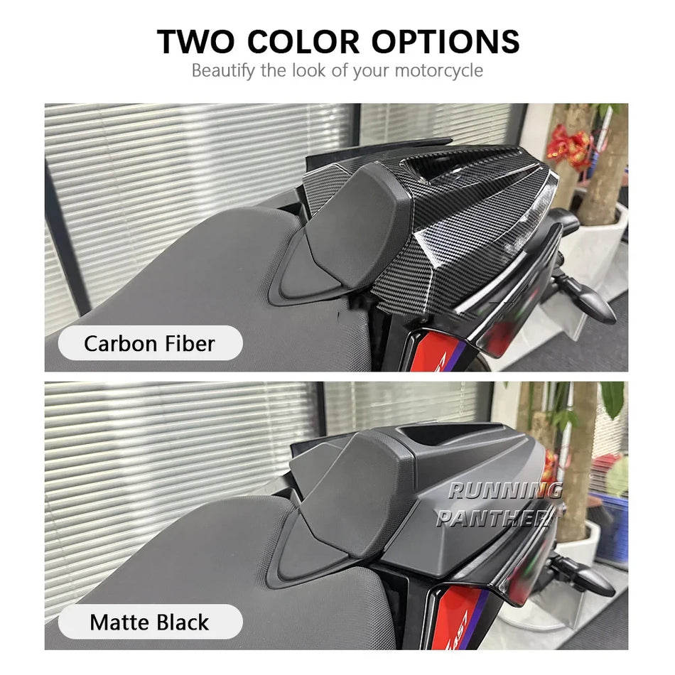 Aizmugurējā pasažiera sēdekļa vāks, matēts melns ABS, Aprilia RS457 2024-2025