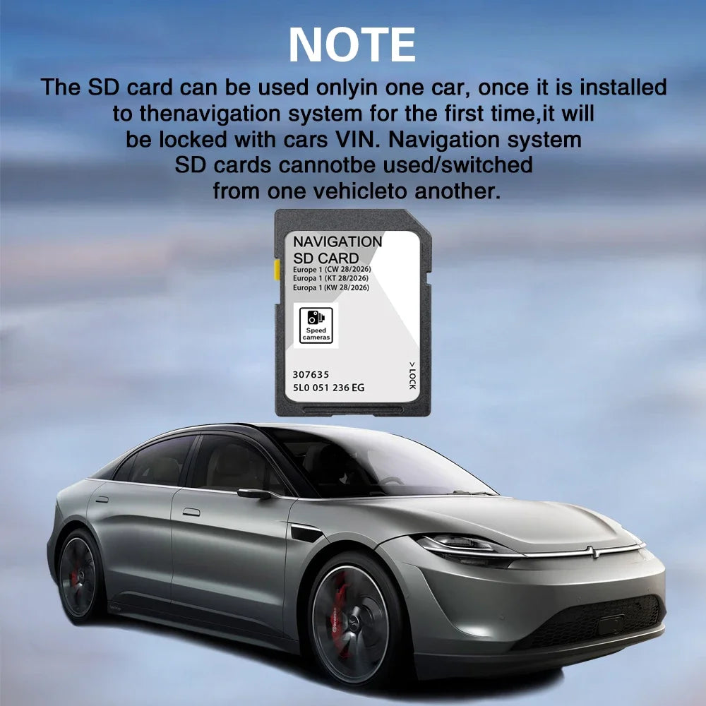 32GB SD Card UK Europe Maps for Skoda MIB2 &ndash; Preloaded Maps