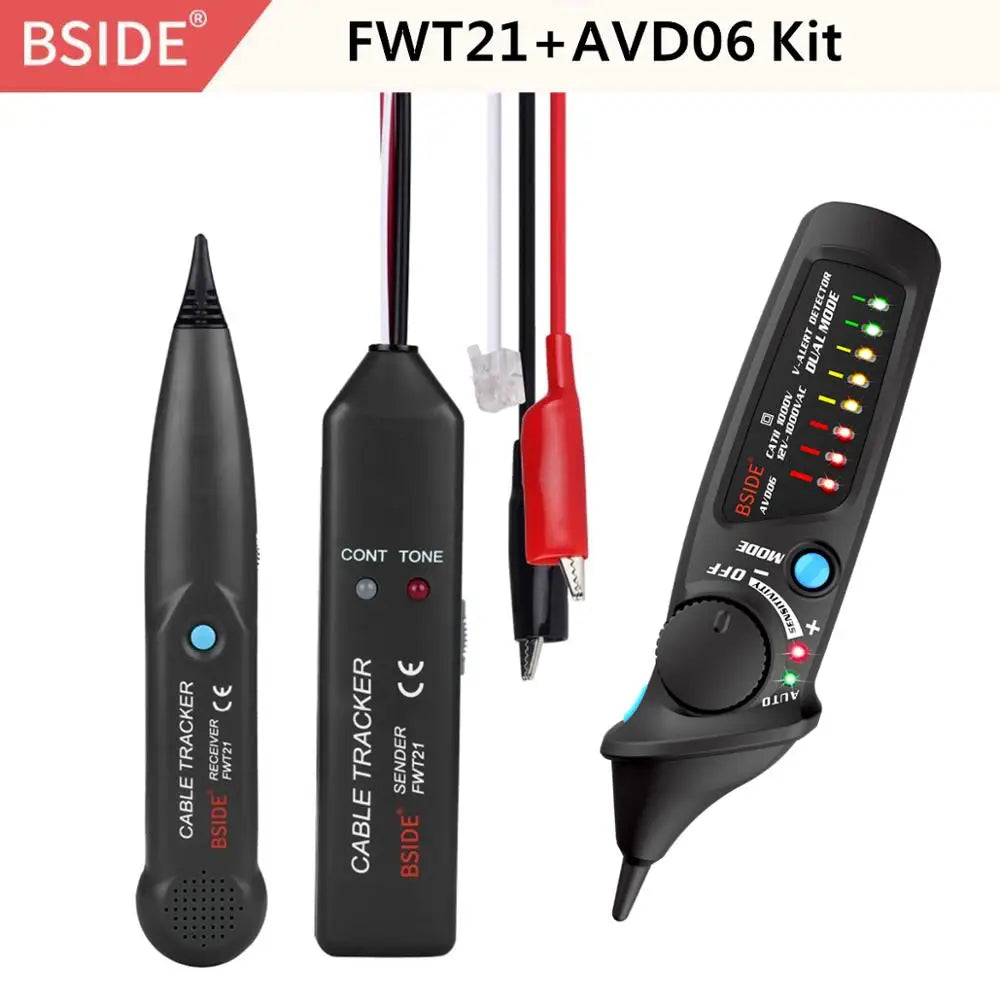 BSIDE FWT21 &ndash; Network Cable Tracer with Tone Generator FWT21-AVD06 Kit / CHINA