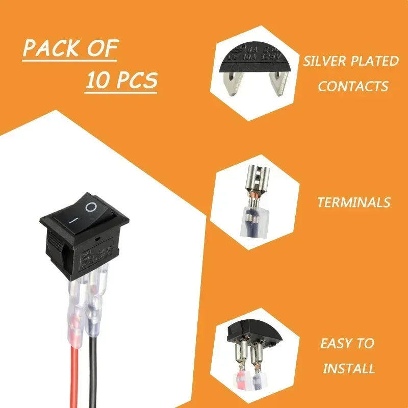 ZEXEF Mini Rocker Switch &ndash; Easy Installation with Pre-Wired Connections