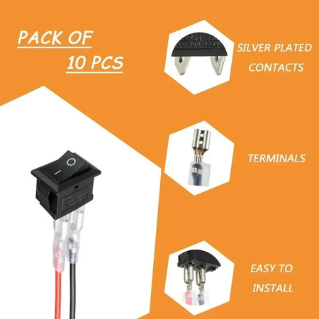 ZEXEF Mini Rocker Switch &ndash; Easy Installation with Pre-Wired Connections