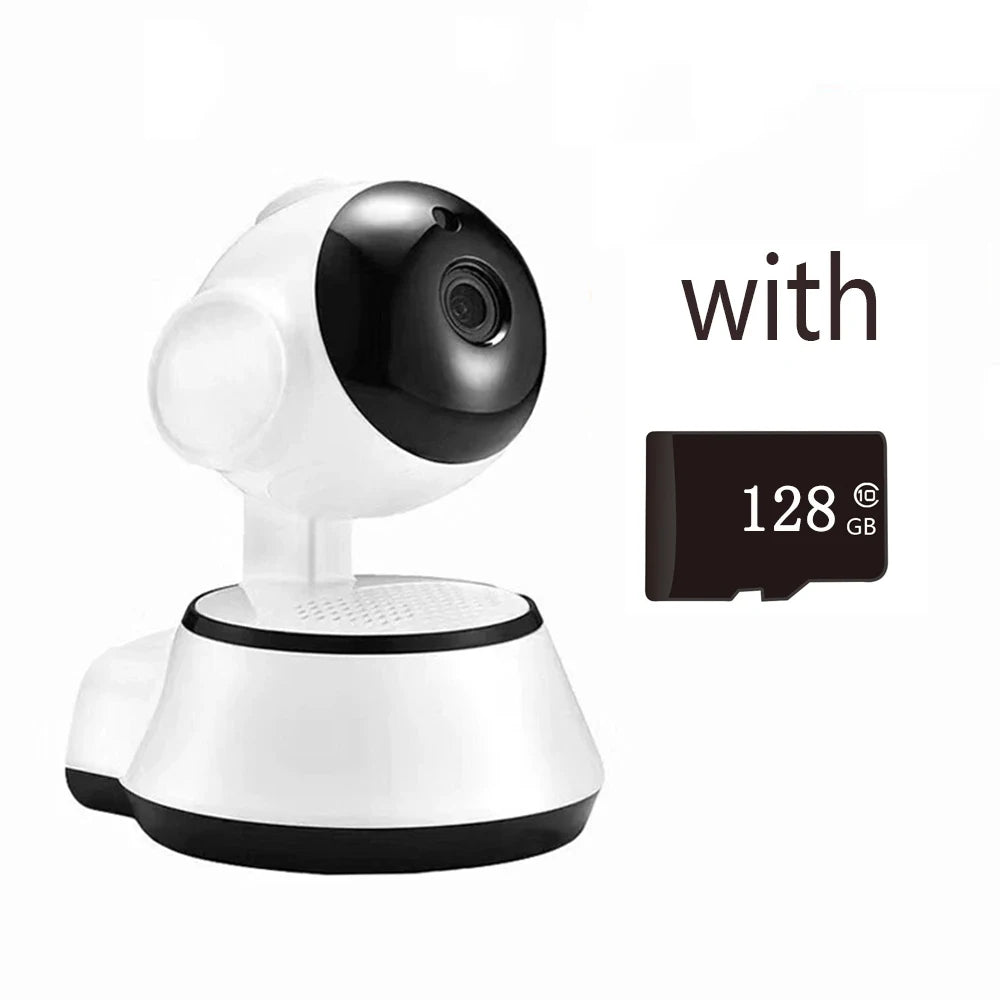 V380 Pro IP Camera &ndash; Smart HD Wireless Auto Human Tracking 1080P add 128G / EU Plug