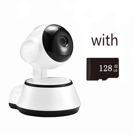 V380 Pro IP Camera &ndash; Smart HD Wireless Auto Human Tracking 1080P add 128G / EU Plug