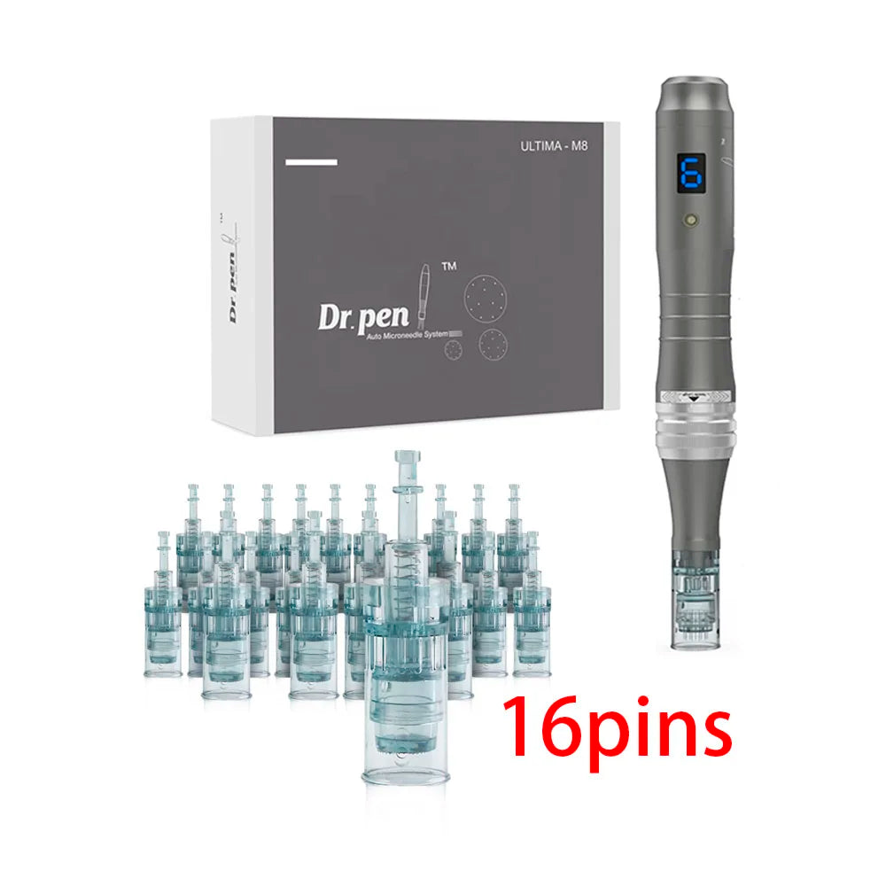 Dr Pen M8 - Wireless Derma Pen With 22 Needles Plus Display 22pcs 16P