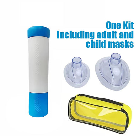 Anti Choking Life Saving Mask &ndash; Emergency Suction For CPR White with Bag