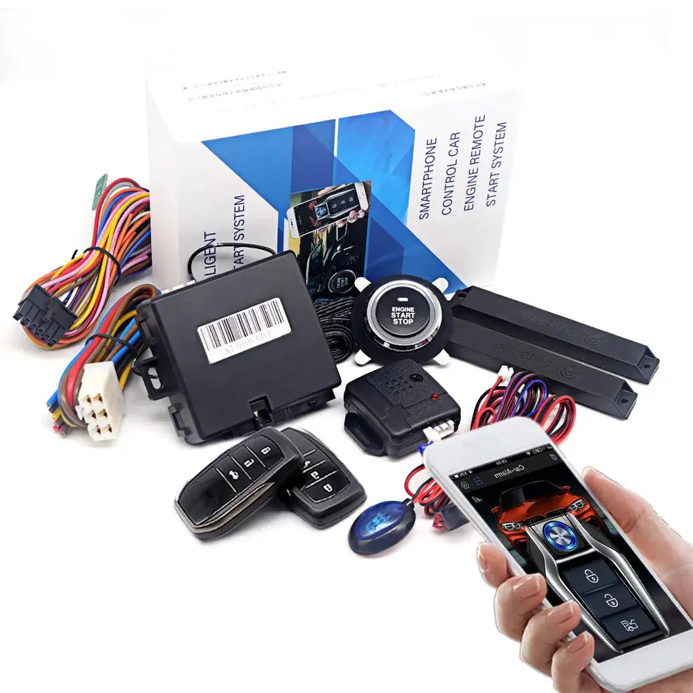 Kirbin Remote Start Engine Ignition Autostart Kit Universal Car Alarm Keyless Entry One Button Start Stop System Car Accessories by InterCyprus Trading Ltd