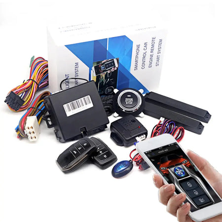 Kirbin Remote Start Engine Ignition Autostart Kit Universal Car Alarm Keyless Entry One Button Start Stop System Car Accessories by InterCyprus Trading Ltd