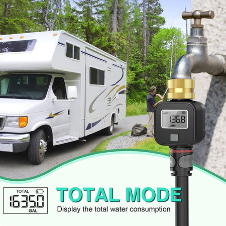 SGS05 LCD Digital Water Flow Meter &ndash; High Accuracy IPX5