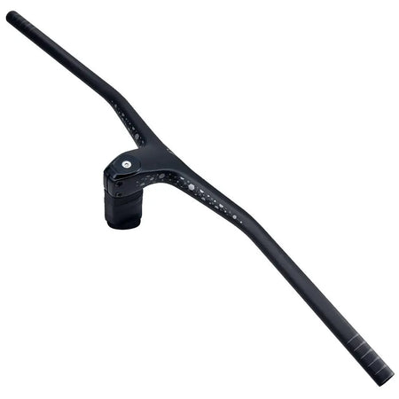BALUGOE Carbon MTB Integrated Handlebar 28.6mm -17Degree Mtb Handlebars with Stem 740mm 60/70/80/90/100mm Bicycle Handlebar by InterCyprus Trading Ltd
