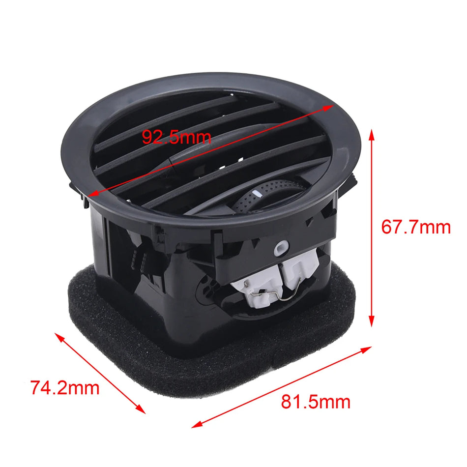 Kryt ventilace pro Vauxhall Adam ABS černý chrom plast přímá náhrada mřížka výstupu topení AC